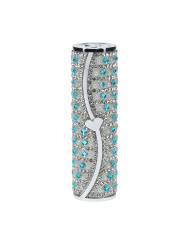 Tiffany - Lipstick Vibrator with 4 Attachments - Blue