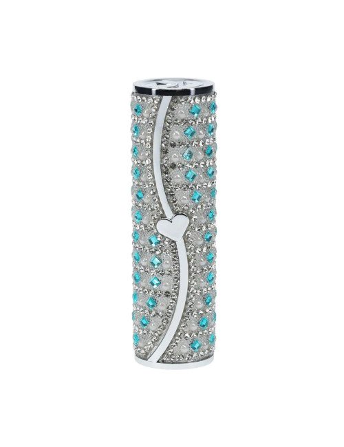 Tiffany Lipstick Mini Wibrator z 4 końcówkami - Blue - Zabawki / Wibratory / Mini