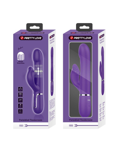 PRETTY LOVE - Falin dark Purple, 7 vibration functions 4 rolling functions Memory function