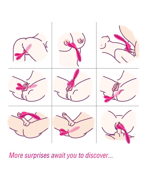 Y-Wand Pink - Wibrator 2 ramiona, 9 trybów, wodoodporny, silikon medyczny – Zabawki, Wibratory