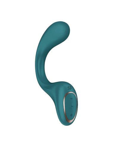 G for Goddess 2 Bottle Green – dwufunkcyjny wibrator punktu G i łechtaczki, silikon medyczny, IPX7, 60 programów