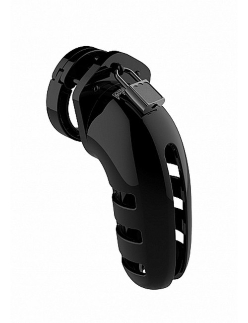 Model 06 Klatka Cnoty 5.5 – Pas cnoty BDSM, Klatka erekcyjna czarna, poliwęglan