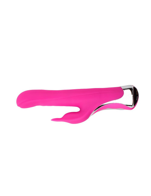 Missile Rabit-Pink Wibrator Króliczek Silikonowy, 10 funkcji, wodoodporny, 23,5 cm