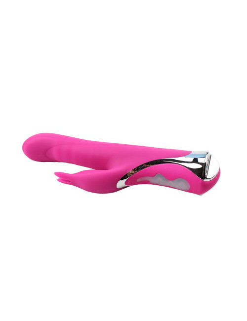 Missile Rabit-Pink Wibrator Króliczek Silikonowy, 10 funkcji, wodoodporny, 23,5 cm