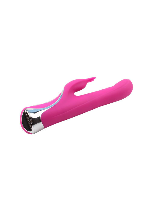 Missile Rabit-Pink Wibrator Króliczek Silikonowy, 10 funkcji, wodoodporny, 23,5 cm