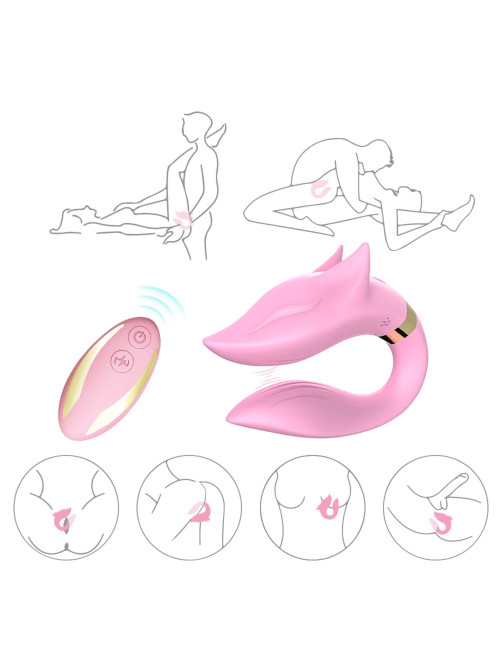 B-Series Joy Fox Light Pink – Różowy wibrator silikonowy