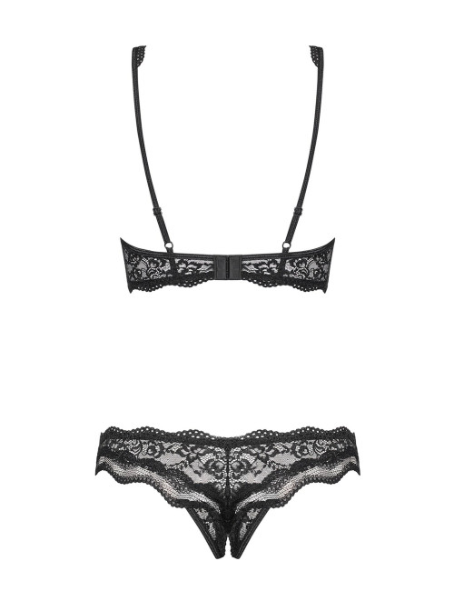 Obsessive Luvae Otwarty Komplet z Fiszbinami L/XL