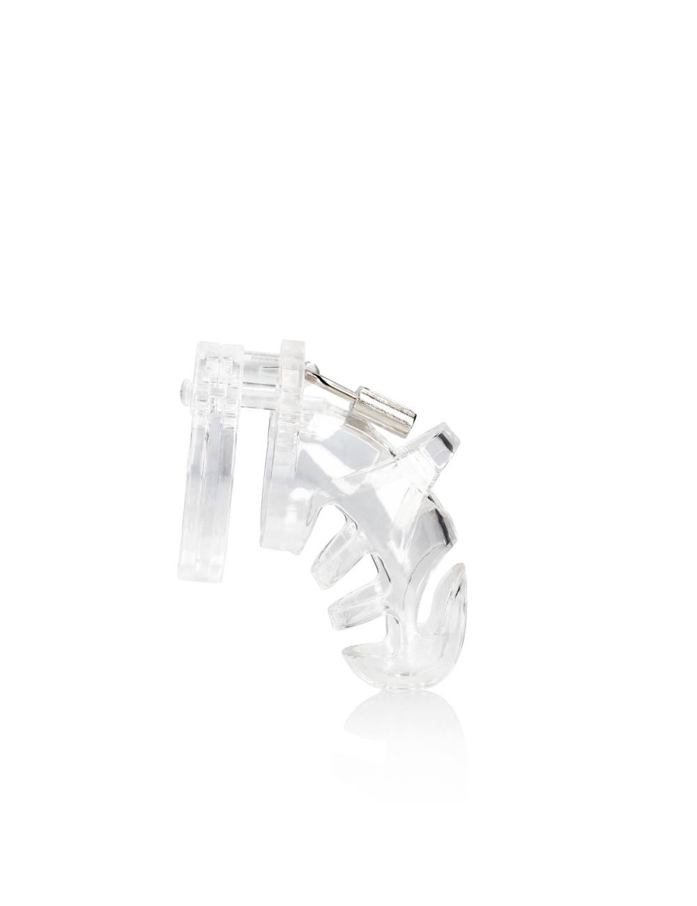 Model 25 Chastity Cage - Pas Cnoty, 3.5'' / 9 cm - Transparent - Zabawki BDSM