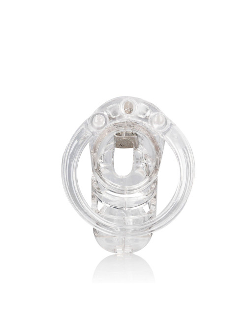 Model 25 Chastity Cage - Pas Cnoty, 3.5'' / 9 cm - Transparent - Zabawki BDSM