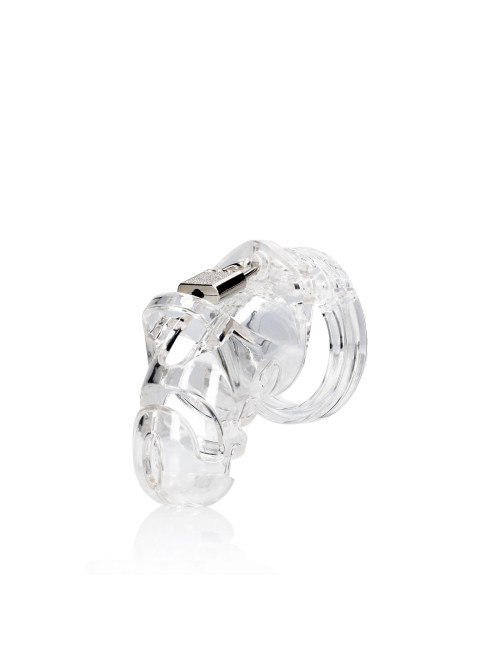 Model 25 Chastity Cage - Pas Cnoty, 3.5'' / 9 cm - Transparent - Zabawki BDSM