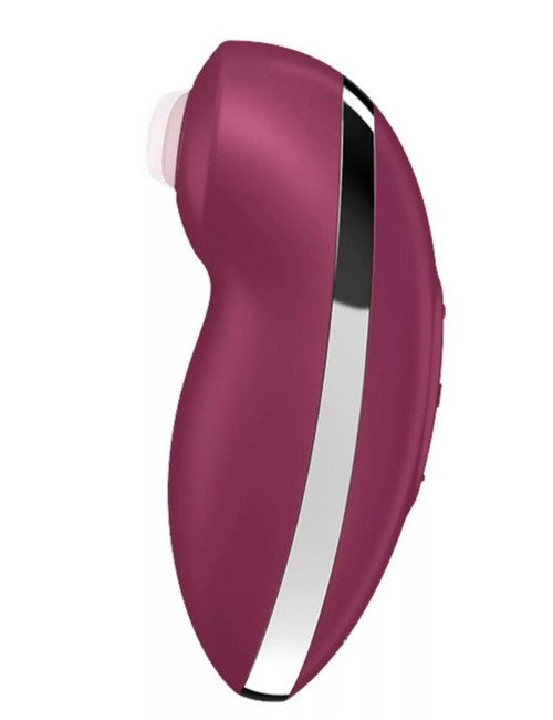 Tap & Climax 2 Red - Wibrator z podwójną stymulacją i funkcją stukania - silikon medyczny IPX7