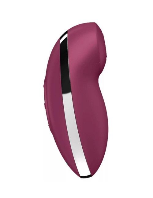 Tap & Climax 2 Red - Wibrator z podwójną stymulacją i funkcją stukania - silikon medyczny IPX7