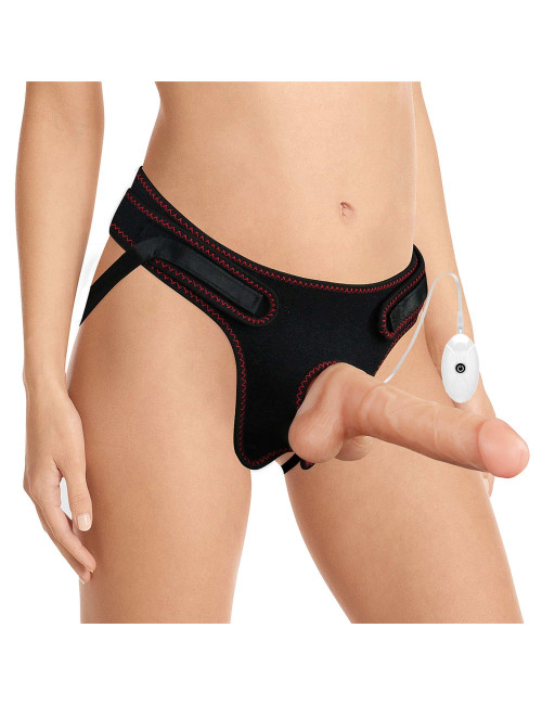 Lovetoy Zestaw Strapon z Wibracją Easy Strap-On Set 7.5 cala
