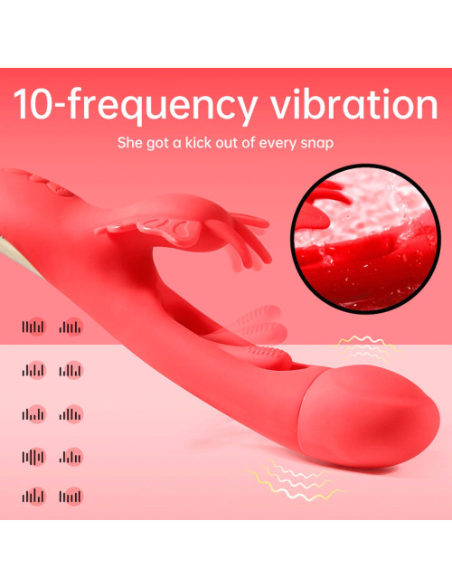 Butterfuly Dual Flicking Vibrator - Wibrator Motylek, Zabawki i Stymulatory