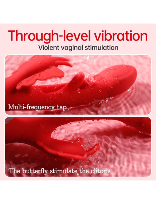 Butterfuly Dual Flicking Vibrator - Wibrator Motylek, Zabawki i Stymulatory