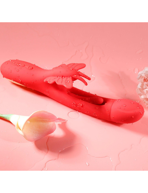 Butterfuly Dual Flicking Vibrator - Wibrator Motylek, Zabawki i Stymulatory