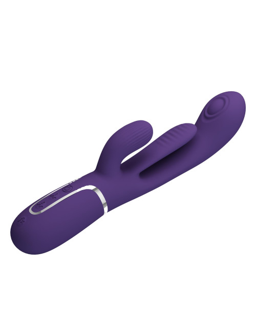 PRETTY LOVE Shonia Dark Purple - Króliczek Wibrator z 7 Funkcjami Pulsacji i Wibracji