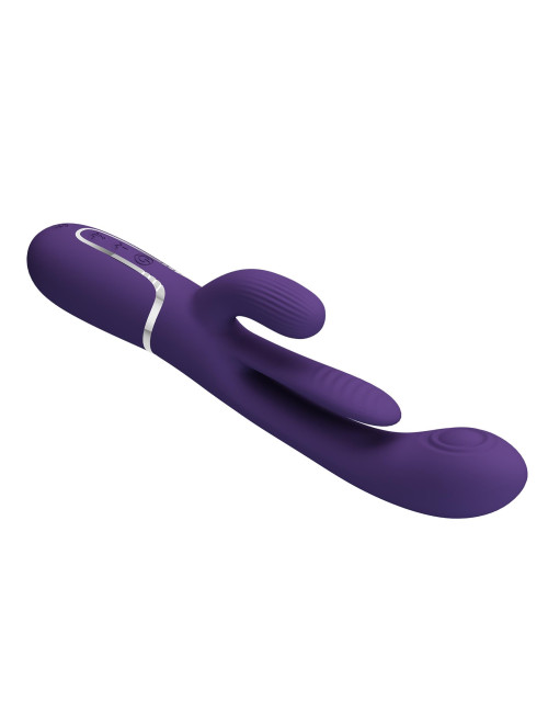 PRETTY LOVE Shonia Dark Purple - Króliczek Wibrator z 7 Funkcjami Pulsacji i Wibracji