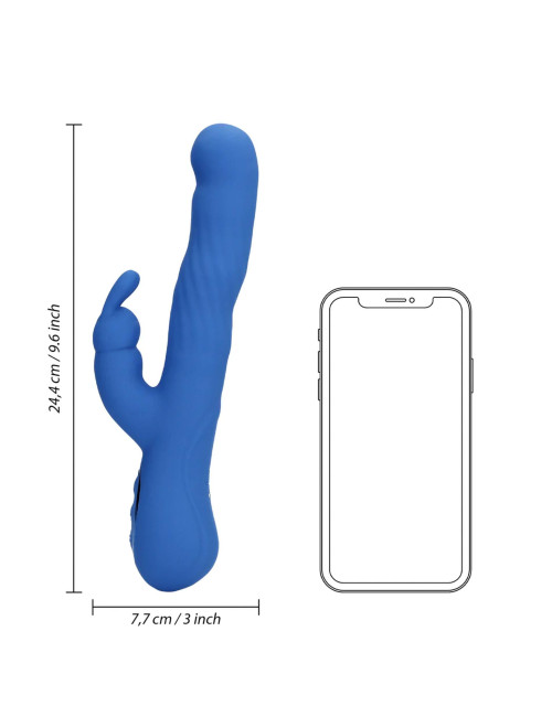 Wiggle Rabbit Króliczek Wibrator Jetset Blue - Zabawki erotyczne, Wibratory