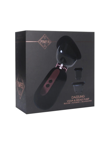 Dazzling - Rechargeable Vulva and Breast Pump - Black