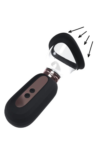 Dazzling - Rechargeable Vulva and Breast Pump - Black