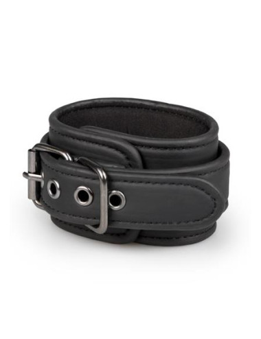 Kajdanki-Black Leather Handcuffs