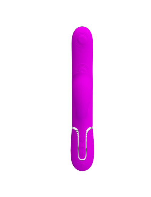PRETTY LOVE Gigi Purple - Wibrator Króliczek z 7 trybami stymulacji i lizania, silikonowy, wodoodporny