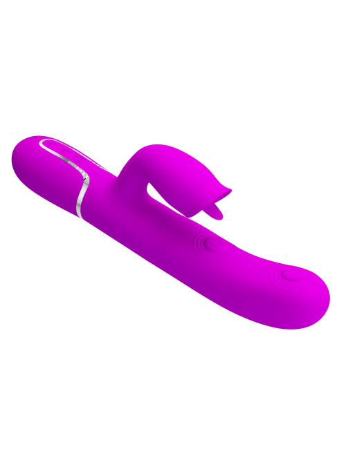 PRETTY LOVE Gigi Purple - Wibrator Króliczek z 7 trybami stymulacji i lizania, silikonowy, wodoodporny