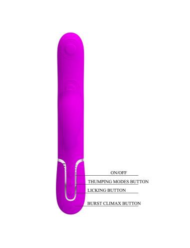 PRETTY LOVE - Gigi Purple, 7 thumping functions 7 licking modes