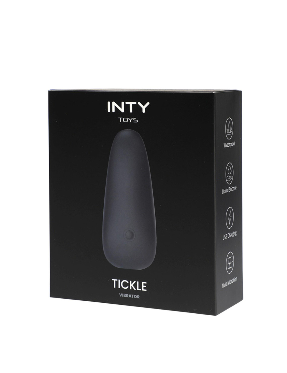 INTY Toys Tickle – Wibrator klasyczny silikonowy IPX6 USB, 10 trybów – zabawki erotyczne