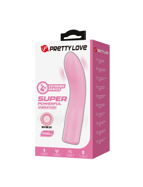 PRETTY LOVE Kissell - Wibrator Punkt G, 10 Trybów Wibracji, Silikonowy, Podświetlenie Oddechowe