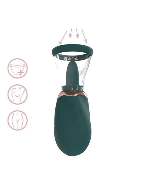 Boost - Rechargeable Vulva and Breast Pump - Forest Green