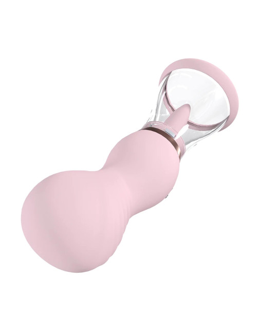 Sensual Pompki na Sutki i Srom - Zasilane USB, Różowe, Zabawki BDSM