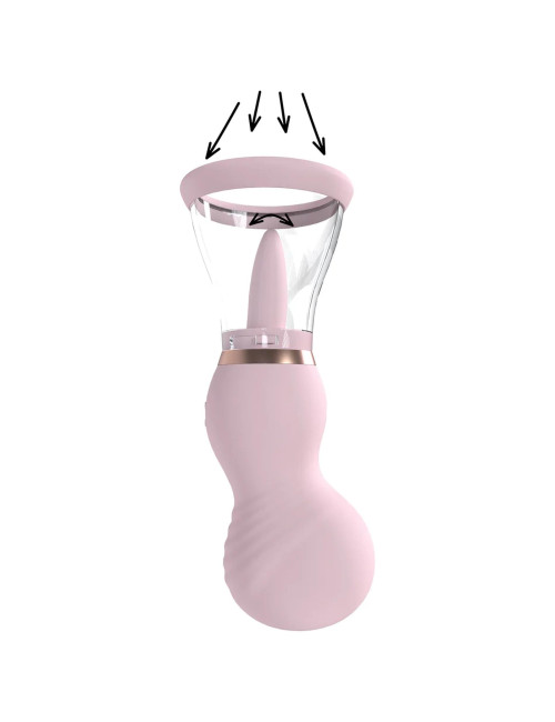 Sensual Pompki na Sutki i Srom - Zasilane USB, Różowe, Zabawki BDSM