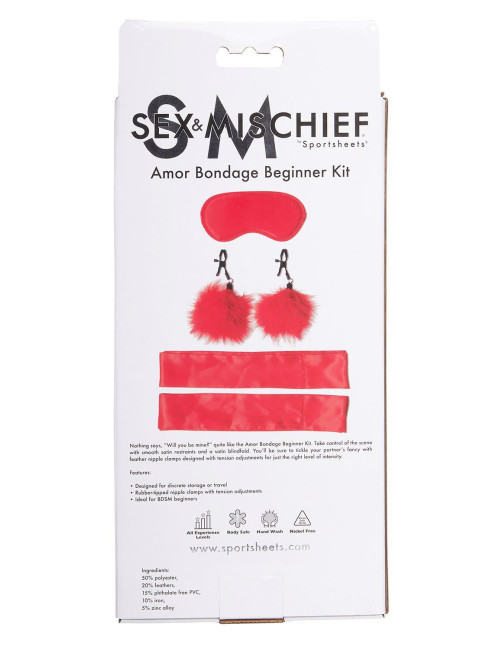 Sportsheets Amor – Zestaw Bondage dla początkujących
