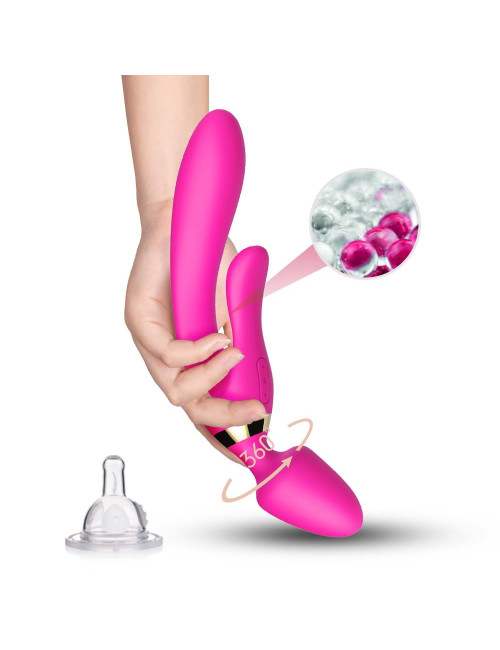 Magic Wand Pink – wibrator masażer silikonowy do par, wodoodporny, 9 trybów, bezpieczny dla ciała
