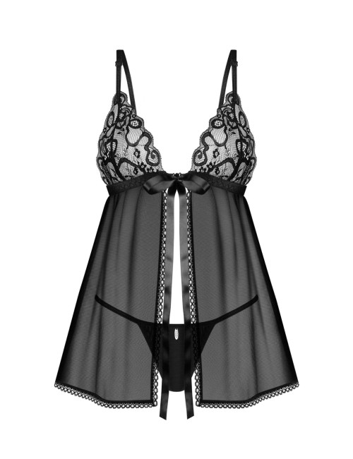 Obsessive Blomentis Babydoll i Stringi M/L