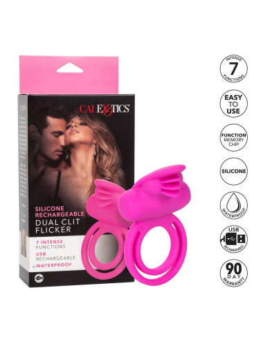 Dual Clit Flicker Enhancer Pink