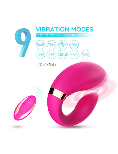 B - Series Joy Crescent Light Pink – Różowy wibrator dla par