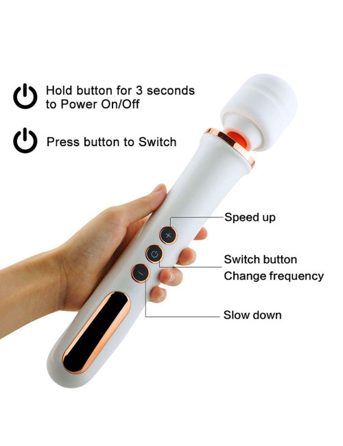 Stymulator-Massager Super Powerful USB Black 10 Function
