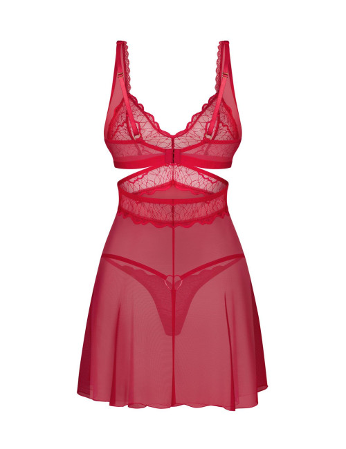 Obsessive Cupide Desir – Komplet babydoll i stringi L/XL