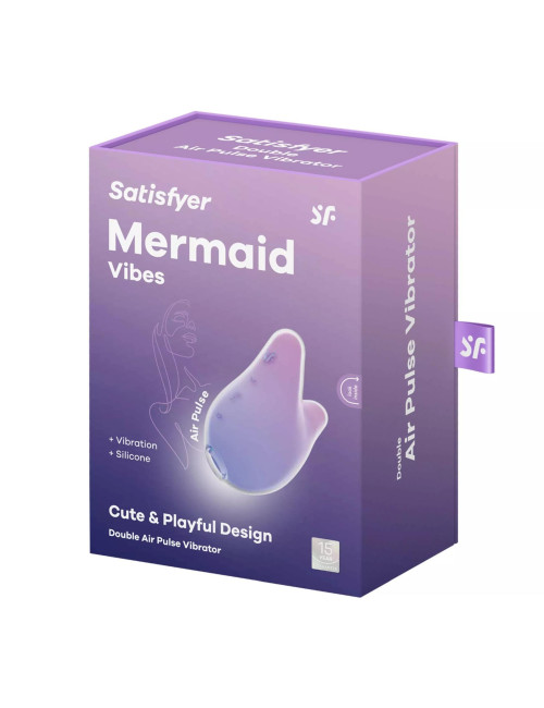 Satisfyer Mermaid Vibes - Wibrator z Falami Ciśnienia Violet/Pink