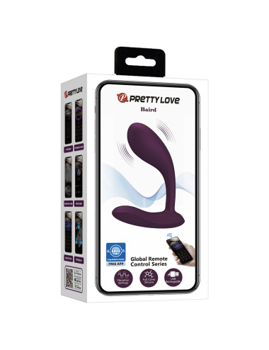PRETTY LOVE - Baird Purple, 12 vibration functions Mobile APP Long-distance Control