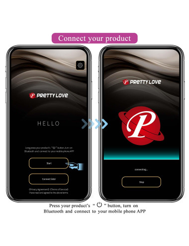 PRETTY LOVE - Baird Purple, 12 vibration functions Mobile APP Long-distance Control