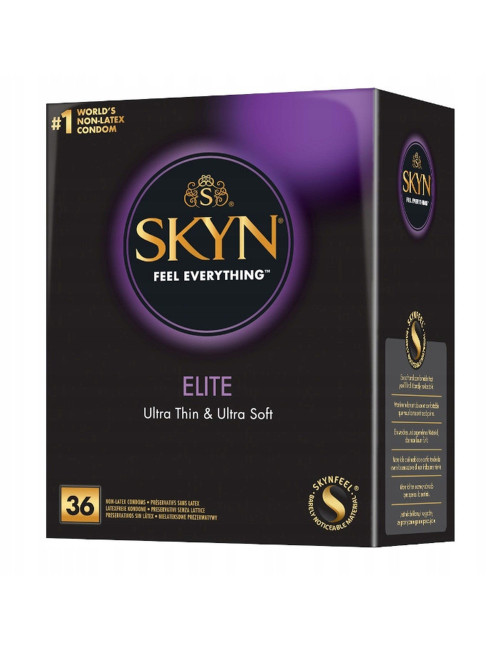 Prezerwatywy nielateksowe SKYN Feel Everything Elite – 36 szt. Afrodyzjaki i Zwykłe i Smakowe