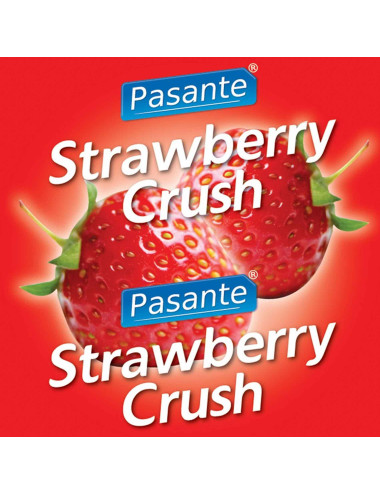 Pasante Strawberry Crush Condoms Bulk Packs 144 psc