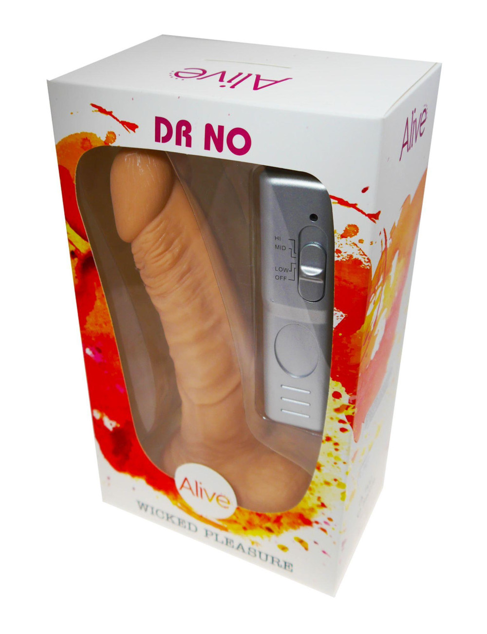 Wibrator realistyczny Dr No – zabawka erotyczna z przyssawką, 22 cm