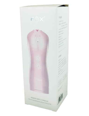Masturbator-Vibrating and Flashing Masturbation Cup USB 7+7 Function / Talk Mode (Pink)