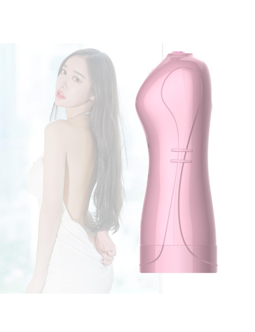 B - Series Fox Masturbator Wibracyjny USB z Dźwiękiem Pink