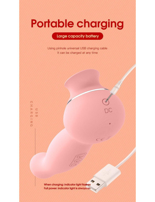 Wibrator Lauren USB – Zabawki, Wibratory i Stymulatory, silikonowy